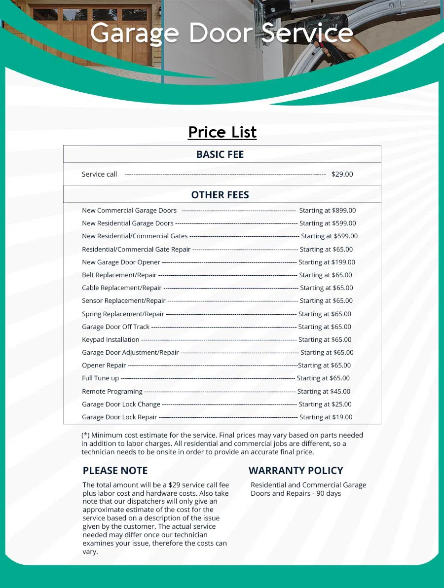 Central Garage Doors Gilbert, AZ 480-435-9655